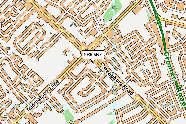 NR6 5NZ map - OS VectorMap District (Ordnance Survey) NR6 5NZ map - OS VectorMap District (Ordnance Survey)