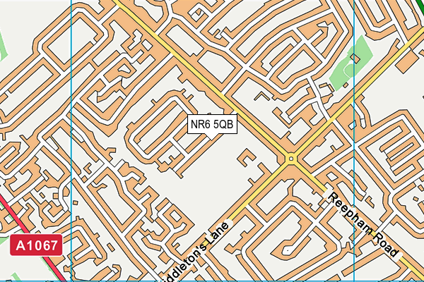 NR6 5QB map - OS VectorMap District (Ordnance Survey) NR6 5QB map - OS VectorMap District (Ordnance Survey)