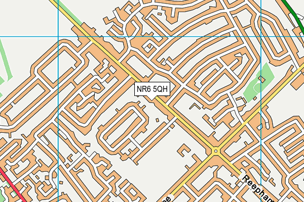 NR6 5QH map - OS VectorMap District (Ordnance Survey) NR6 5QH map - OS VectorMap District (Ordnance Survey)