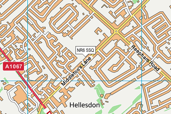 NR6 5SQ map - OS VectorMap District (Ordnance Survey) NR6 5SQ map - OS VectorMap District (Ordnance Survey)
