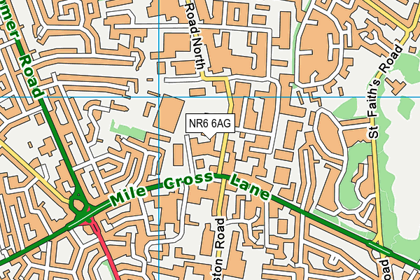 NR6 6AG map - OS VectorMap District (Ordnance Survey) NR6 6AG map - OS VectorMap District (Ordnance Survey)