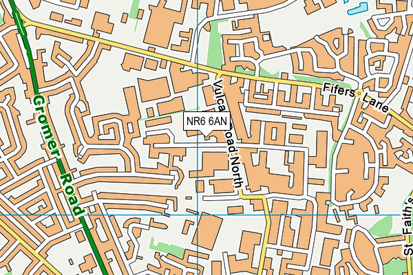 NR6 6AN map - OS VectorMap District (Ordnance Survey) NR6 6AN map - OS VectorMap District (Ordnance Survey)