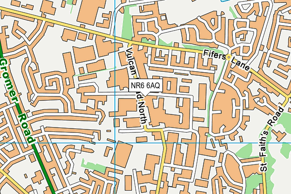 NR6 6AQ map - OS VectorMap District (Ordnance Survey) NR6 6AQ map - OS VectorMap District (Ordnance Survey)