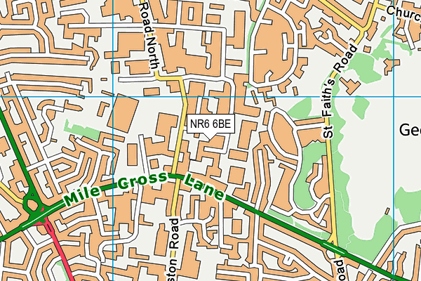 NR6 6BE map - OS VectorMap District (Ordnance Survey) NR6 6BE map - OS VectorMap District (Ordnance Survey)