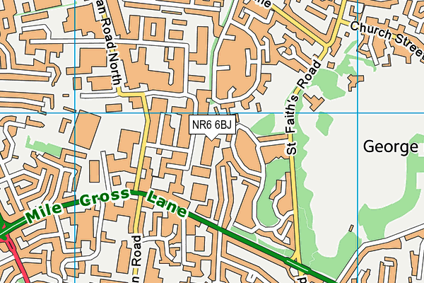 NR6 6BJ map - OS VectorMap District (Ordnance Survey) NR6 6BJ map - OS VectorMap District (Ordnance Survey)
