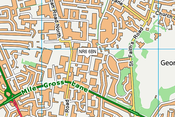 NR6 6BN map - OS VectorMap District (Ordnance Survey) NR6 6BN map - OS VectorMap District (Ordnance Survey)