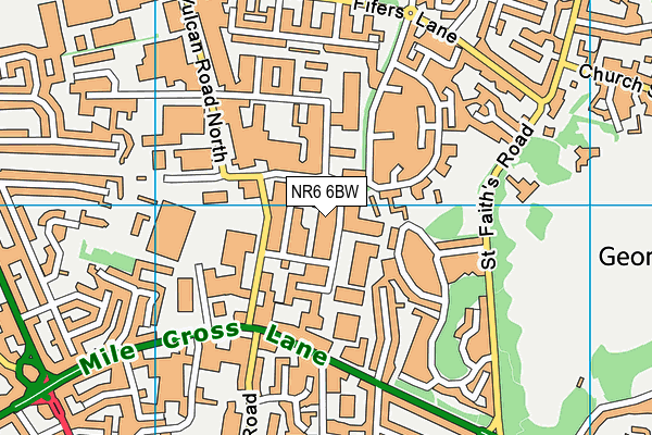NR6 6BW map - OS VectorMap District (Ordnance Survey) NR6 6BW map - OS VectorMap District (Ordnance Survey)