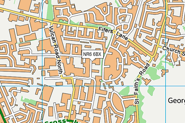 NR6 6BX map - OS VectorMap District (Ordnance Survey) NR6 6BX map - OS VectorMap District (Ordnance Survey)