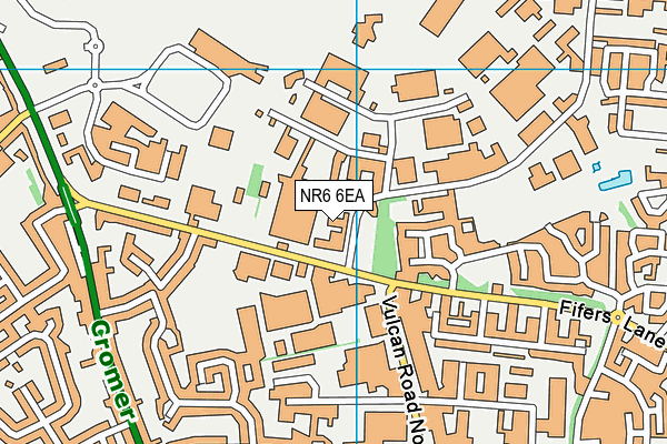 NR6 6EA map - OS VectorMap District (Ordnance Survey) NR6 6EA map - OS VectorMap District (Ordnance Survey)