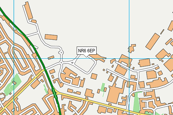 NR6 6EP map - OS VectorMap District (Ordnance Survey)