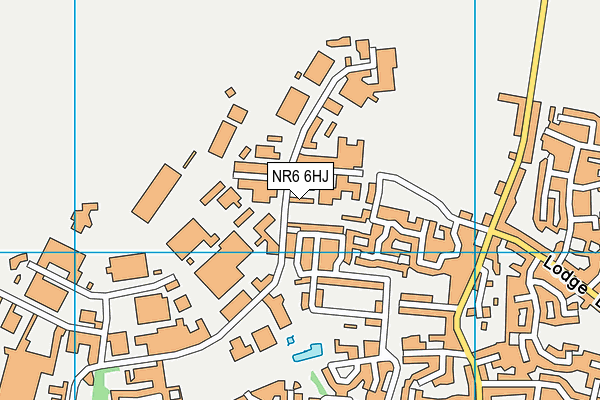 NR6 6HJ map - OS VectorMap District (Ordnance Survey) NR6 6HJ map - OS VectorMap District (Ordnance Survey)