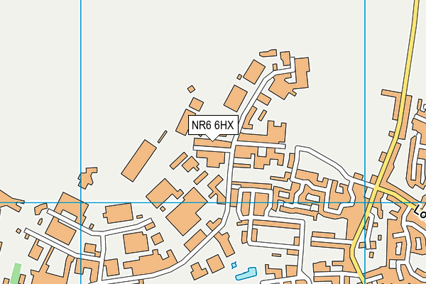 NR6 6HX map - OS VectorMap District (Ordnance Survey) NR6 6HX map - OS VectorMap District (Ordnance Survey)