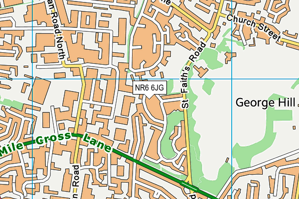 NR6 6JG map - OS VectorMap District (Ordnance Survey) NR6 6JG map - OS VectorMap District (Ordnance Survey)