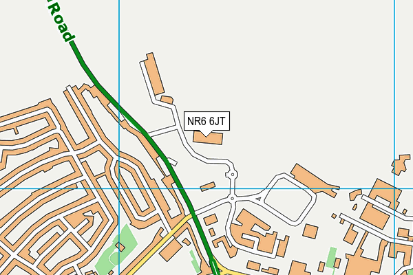 NR6 6JT map - OS VectorMap District (Ordnance Survey) NR6 6JT map - OS VectorMap District (Ordnance Survey)