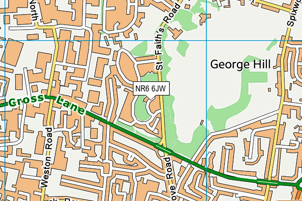 NR6 6JW map - OS VectorMap District (Ordnance Survey) NR6 6JW map - OS VectorMap District (Ordnance Survey)