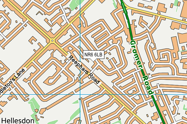 NR6 6LB map - OS VectorMap District (Ordnance Survey) NR6 6LB map - OS VectorMap District (Ordnance Survey)