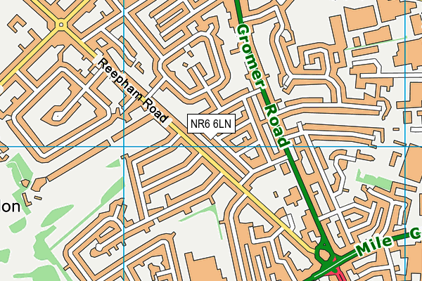 NR6 6LN map - OS VectorMap District (Ordnance Survey) NR6 6LN map - OS VectorMap District (Ordnance Survey)