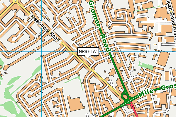 NR6 6LW map - OS VectorMap District (Ordnance Survey) NR6 6LW map - OS VectorMap District (Ordnance Survey)
