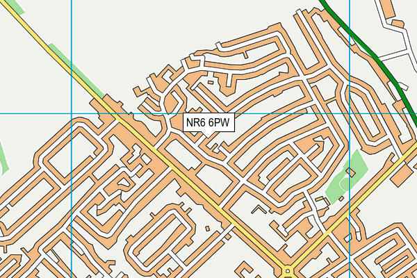NR6 6PW map - OS VectorMap District (Ordnance Survey) NR6 6PW map - OS VectorMap District (Ordnance Survey)