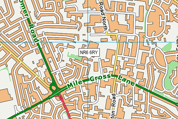 NR6 6RY map - OS VectorMap District (Ordnance Survey) NR6 6RY map - OS VectorMap District (Ordnance Survey)
