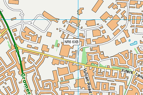NR6 6XB map - OS VectorMap District (Ordnance Survey) NR6 6XB map - OS VectorMap District (Ordnance Survey)