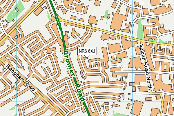 NR6 6XJ map - OS VectorMap District (Ordnance Survey) NR6 6XJ map - OS VectorMap District (Ordnance Survey)