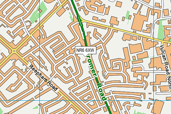 NR6 6XW map - OS VectorMap District (Ordnance Survey) NR6 6XW map - OS VectorMap District (Ordnance Survey)