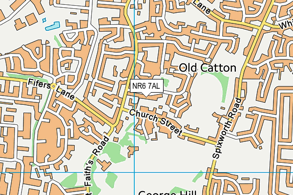 NR6 7AL map - OS VectorMap District (Ordnance Survey)