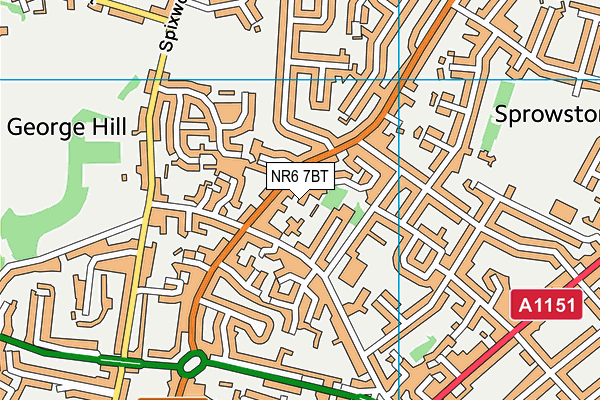 NR6 7BT map - OS VectorMap District (Ordnance Survey) NR6 7BT map - OS VectorMap District (Ordnance Survey)