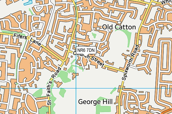 NR6 7DN map - OS VectorMap District (Ordnance Survey) NR6 7DN map - OS VectorMap District (Ordnance Survey)