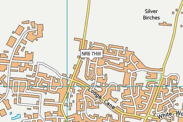 NR6 7HW map - OS VectorMap District (Ordnance Survey) NR6 7HW map - OS VectorMap District (Ordnance Survey)