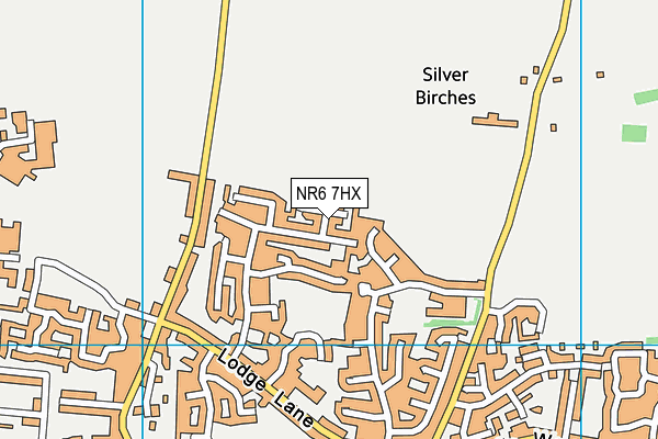 NR6 7HX map - OS VectorMap District (Ordnance Survey) NR6 7HX map - OS VectorMap District (Ordnance Survey)