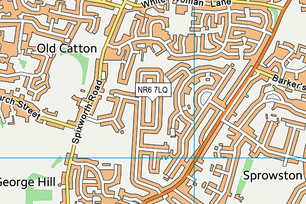 NR6 7LQ map - OS VectorMap District (Ordnance Survey) NR6 7LQ map - OS VectorMap District (Ordnance Survey)