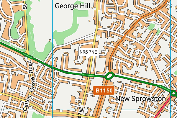 NR6 7NE map - OS VectorMap District (Ordnance Survey) NR6 7NE map - OS VectorMap District (Ordnance Survey)