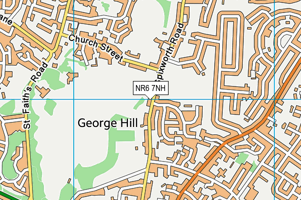 NR6 7NH map - OS VectorMap District (Ordnance Survey)