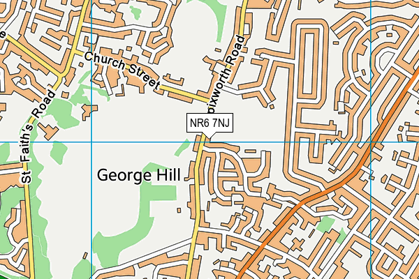 NR6 7NJ map - OS VectorMap District (Ordnance Survey) NR6 7NJ map - OS VectorMap District (Ordnance Survey)