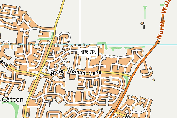 NR6 7PJ map - OS VectorMap District (Ordnance Survey) NR6 7PJ map - OS VectorMap District (Ordnance Survey)