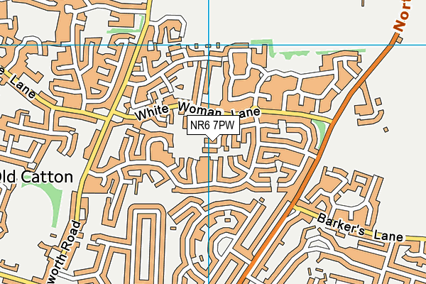 NR6 7PW map - OS VectorMap District (Ordnance Survey) NR6 7PW map - OS VectorMap District (Ordnance Survey)