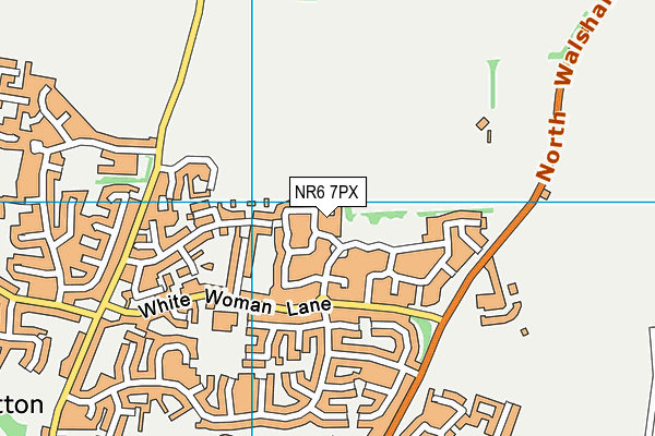 NR6 7PX map - OS VectorMap District (Ordnance Survey) NR6 7PX map - OS VectorMap District (Ordnance Survey)