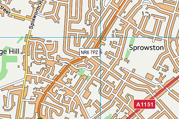 NR6 7PZ map - OS VectorMap District (Ordnance Survey) NR6 7PZ map - OS VectorMap District (Ordnance Survey)