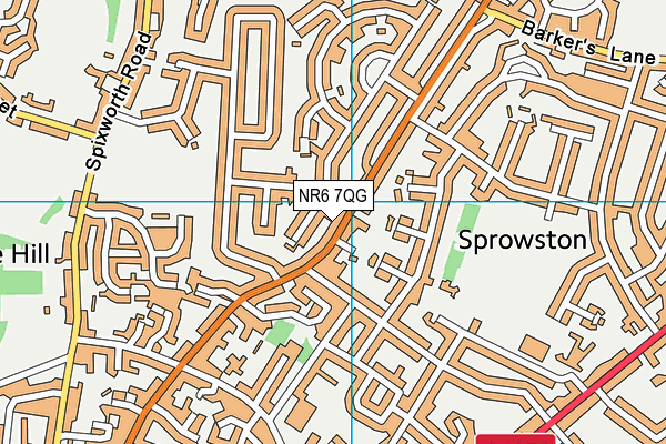 NR6 7QG map - OS VectorMap District (Ordnance Survey) NR6 7QG map - OS VectorMap District (Ordnance Survey)