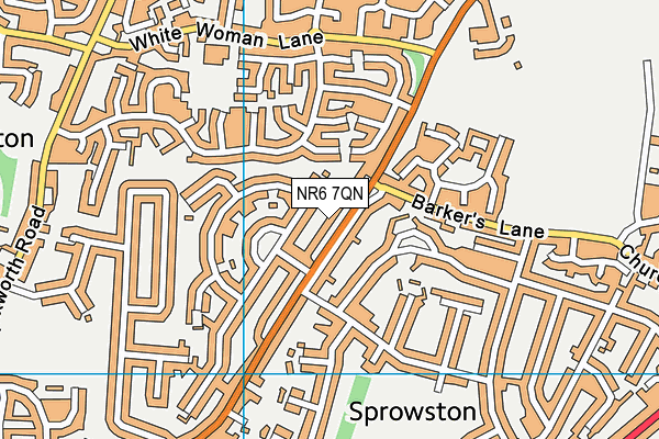 NR6 7QN map - OS VectorMap District (Ordnance Survey) NR6 7QN map - OS VectorMap District (Ordnance Survey)