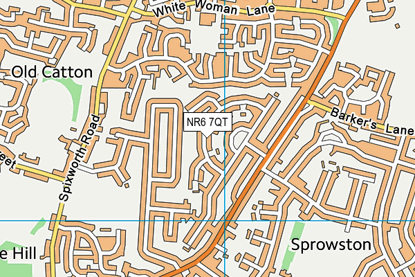NR6 7QT map - OS VectorMap District (Ordnance Survey) NR6 7QT map - OS VectorMap District (Ordnance Survey)
