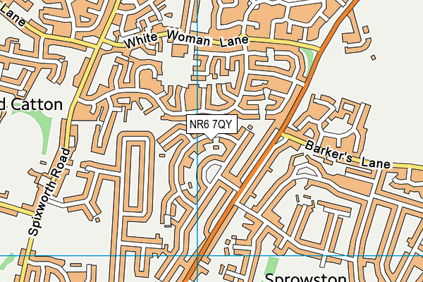 NR6 7QY map - OS VectorMap District (Ordnance Survey) NR6 7QY map - OS VectorMap District (Ordnance Survey)