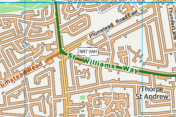 NR7 0AH map - OS VectorMap District (Ordnance Survey) NR7 0AH map - OS VectorMap District (Ordnance Survey)
