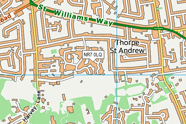 NR7 0LQ map - OS VectorMap District (Ordnance Survey) NR7 0LQ map - OS VectorMap District (Ordnance Survey)