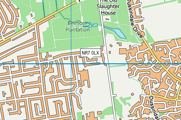 NR7 0LX map - OS VectorMap District (Ordnance Survey) NR7 0LX map - OS VectorMap District (Ordnance Survey)