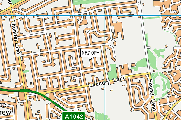 NR7 0PH map - OS VectorMap District (Ordnance Survey) NR7 0PH map - OS VectorMap District (Ordnance Survey)