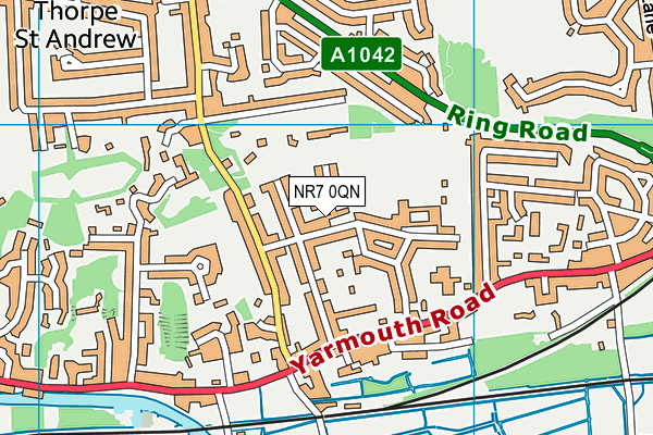 NR7 0QN map - OS VectorMap District (Ordnance Survey) NR7 0QN map - OS VectorMap District (Ordnance Survey)