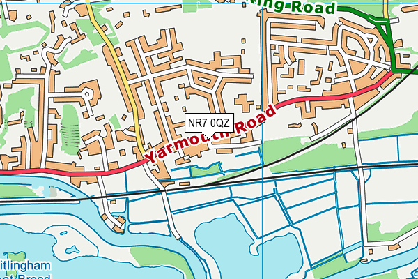 NR7 0QZ map - OS VectorMap District (Ordnance Survey) NR7 0QZ map - OS VectorMap District (Ordnance Survey)